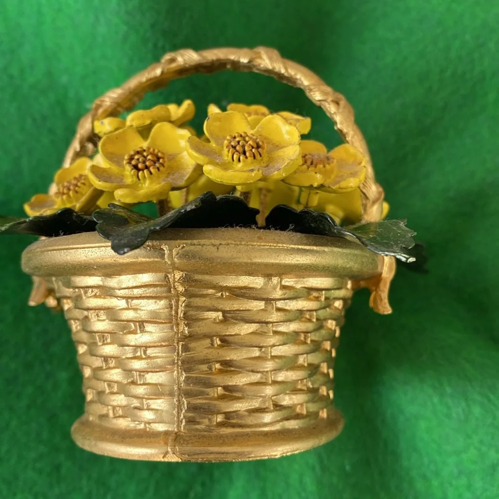 Gorham Jane Hutcheson Brass Floral Sculpture Vintage